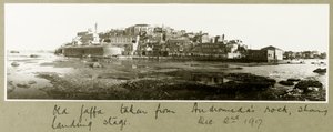 Vanha Jaffa otettu Andromedan kalliolta 2. joulukuuta 1917